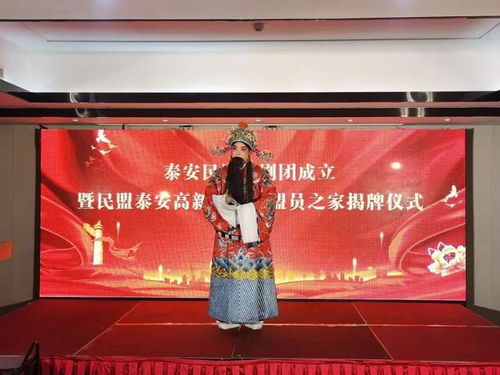 泰安民盟戏剧团扬帆起航 盟员之家揭牌助力文化繁荣